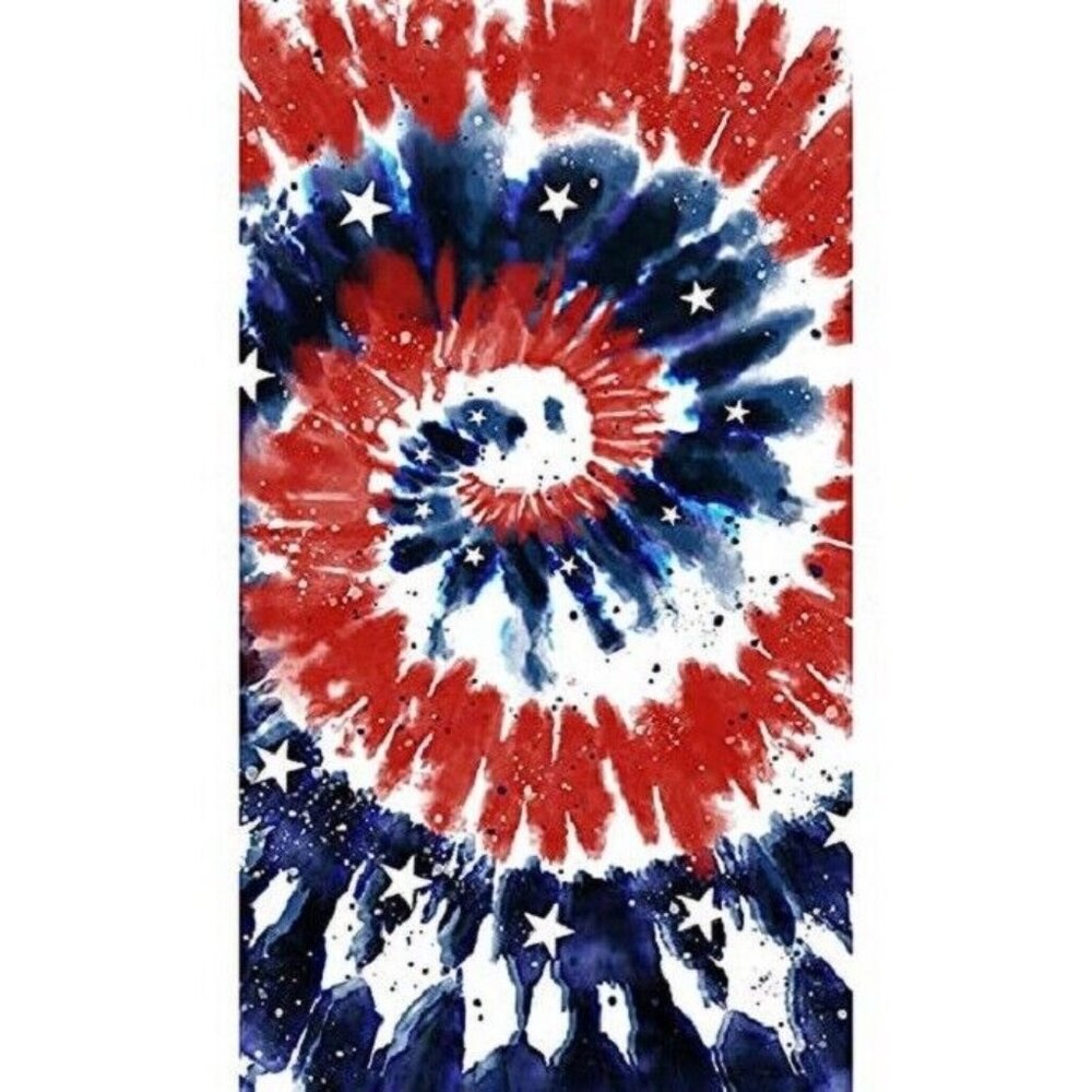 New Tie Dye US USA Flag Colors Towel Cotton Bath Beach Pool GIFT 30x60 Spiral